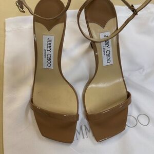 Jimmy Choo Marin 90 Dark Nude Heels